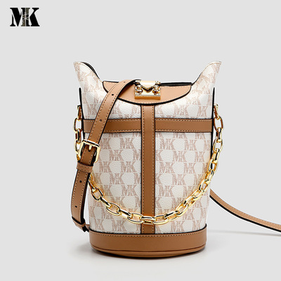 MAGIC KING MK女包2021新款潮时尚网红洋气链条包单肩斜挎水桶包|ru