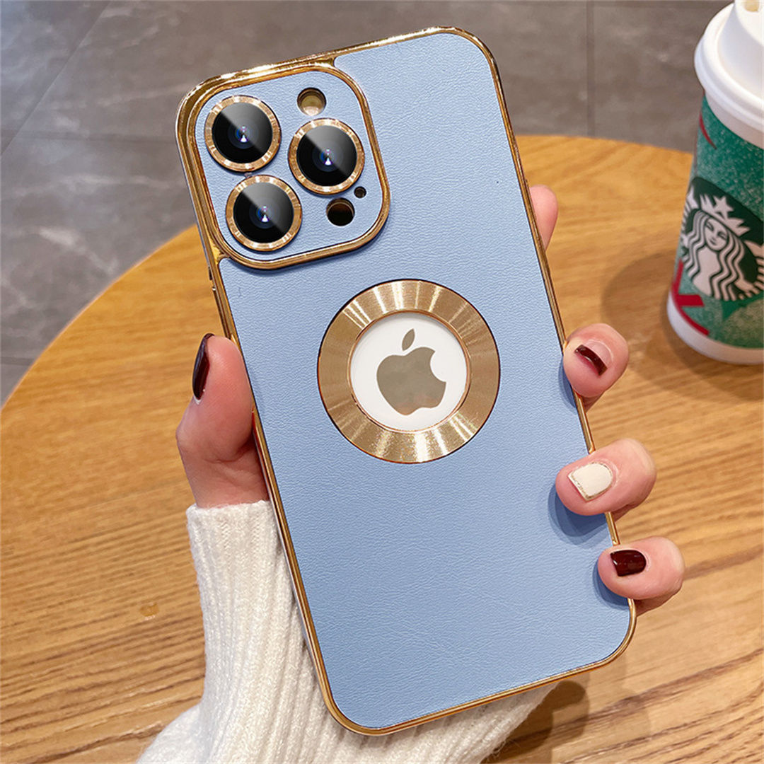 Imagen 6 de la funda para teléfono de cuero galvanizado