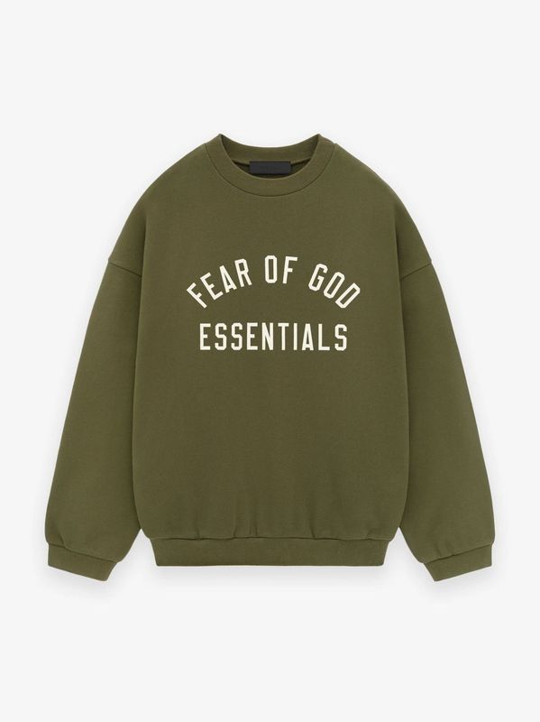 FOG FEAR OF GOD トレンディなベルベットのダブルレタープリントラウンドネックスウェットシャツカジュアルメンズとレディーススウェットシャツ|undefined