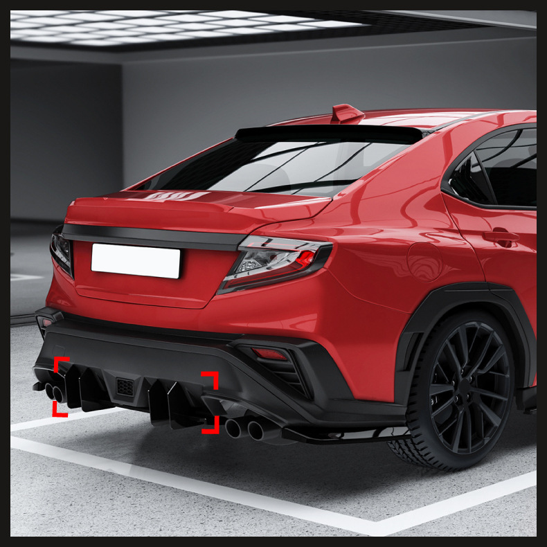 Suitable for Subaru Wrx Sti Vb 2022+ Front Lip Spoiler, Light Eyebrow, Rear Lip, Side Skirt Modification