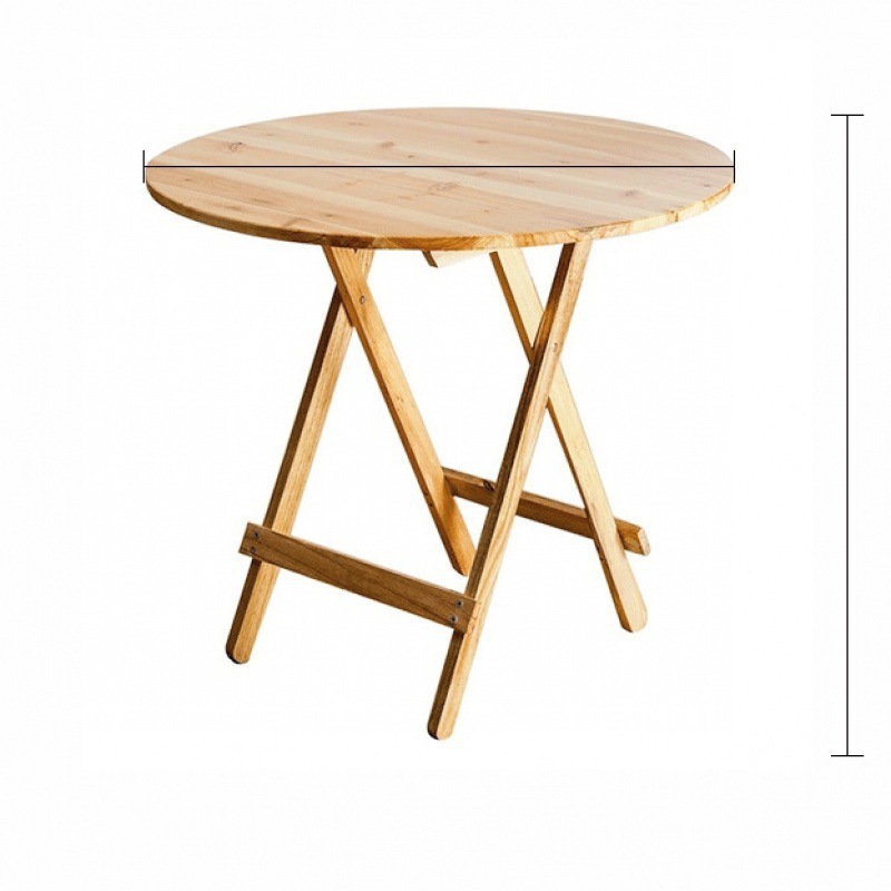 Mesa plegable de madera maciza, portátil, ideal para comer, estudiar o usar como mesa auxiliar