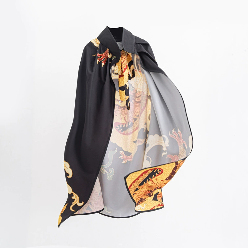 Красивый дракон с рисунком плащ Hanfu аксессуары супер гладкий и вертикальный