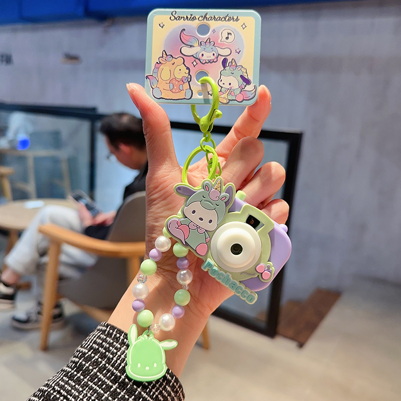 2026年新作正規品サンリオクロミぬいぐるみキーホルダー女性向け可愛いハローキティぬいぐるみカメラ小物