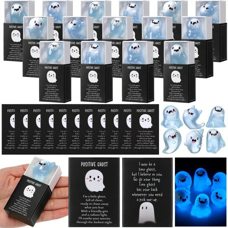 夜光幽灵模型 Glow in the Dark Mini Ghost Figures with Box|undefined