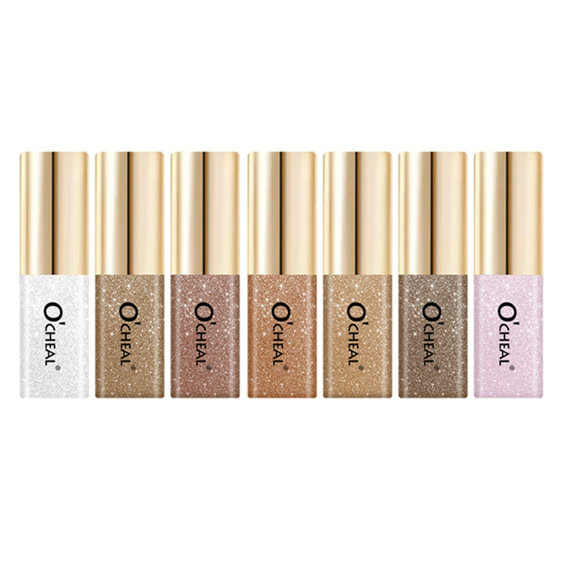 Small eyeshadow highlighter, 7 shimmering colors, 3.5 g compact tube