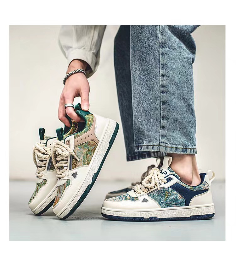 נעלי ספורט ואן גוך - חאקי