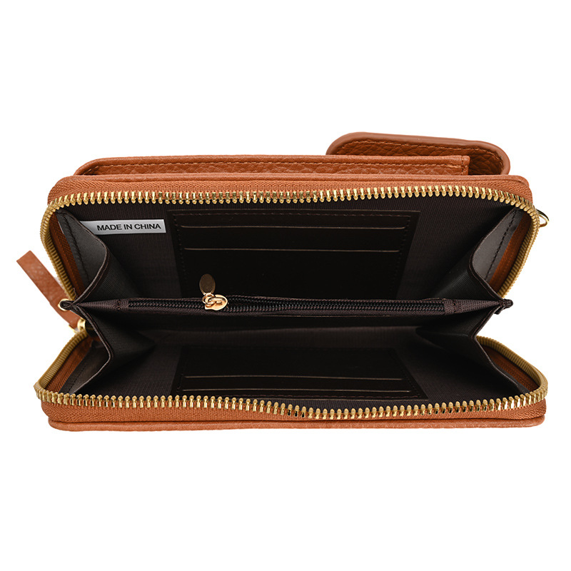 Pequeña bolsa exquisita bolsa de mensajero 2023 nueva bolsa de hombro pequeña bolsa de teléfono móvil vertical femenina mini celebridad Internet pequeña bolsa