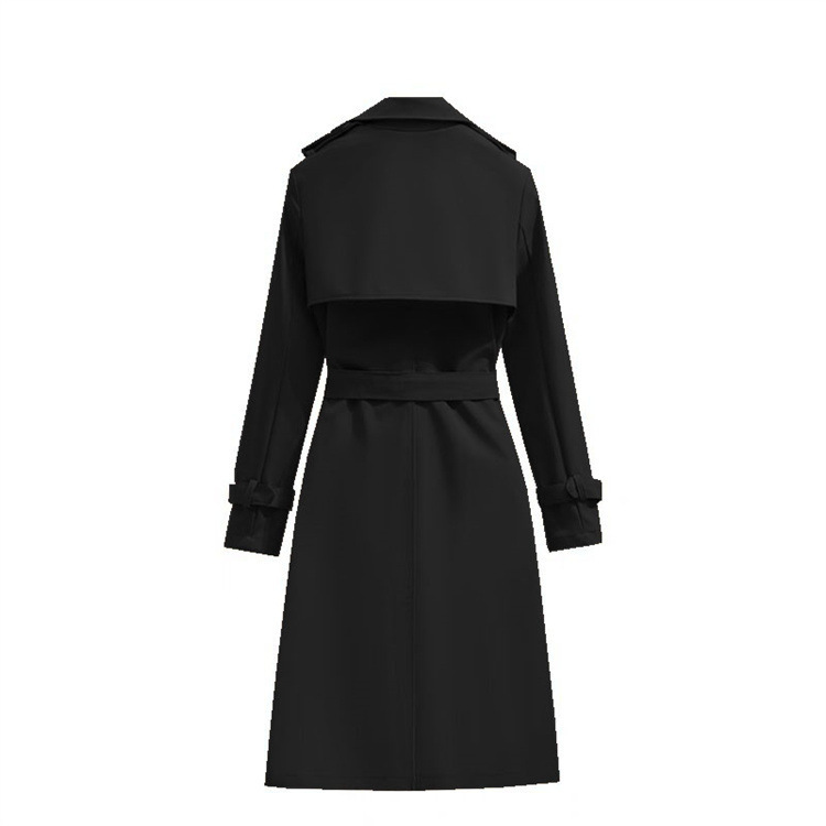 ng2510292 2025 Spring And Autumn New Fashion Women's Korean Style Mid-Length Fashionable Elegant Casual Trench Coat Long Sleeve_ecoleips.com