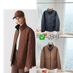 即墨厂家09160425女装2025秋款新款双面穿立领宽松服外套