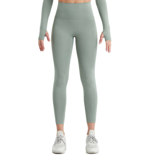 Peach hip fitness pants for women in autumn and winter high waist hip lifting sports tights sweat running training yoga pants