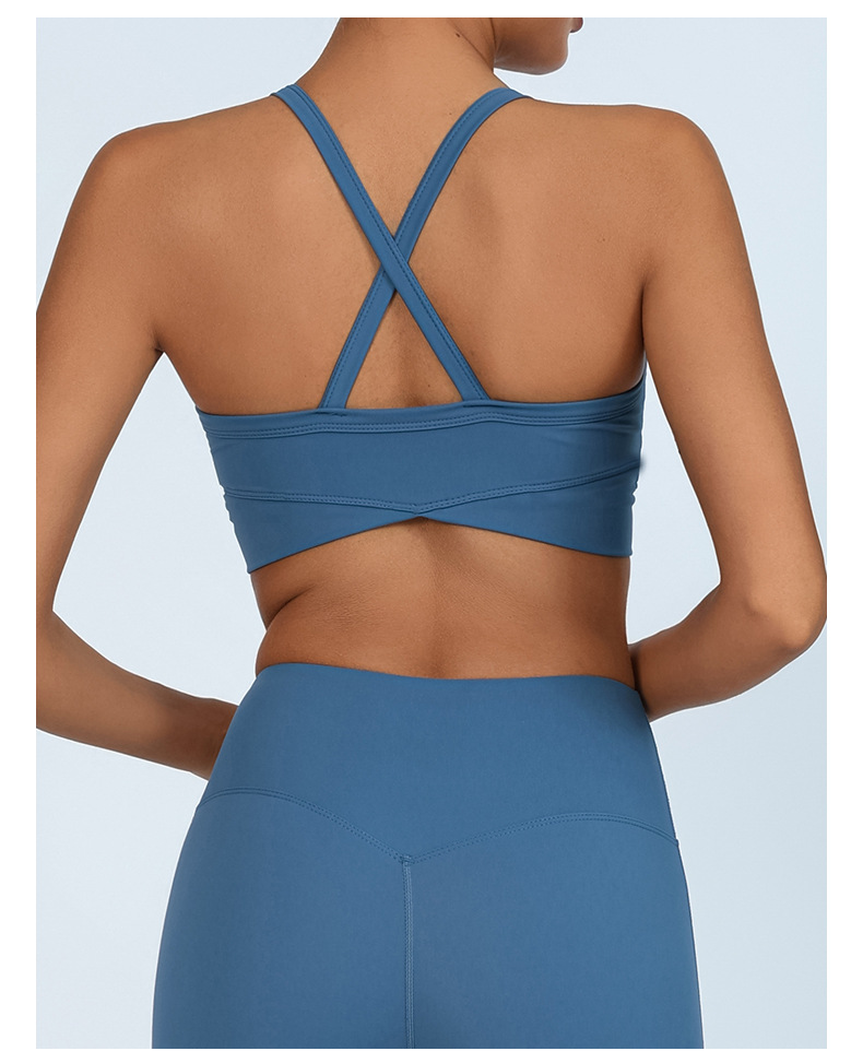 Comercio extranjero transfronterizo Europa y los Estados Unidos Lulu desnudo sensación de yoga sujetador antichoque reúne deportes belleza de espalda fitness ropa interior seco rápido bra