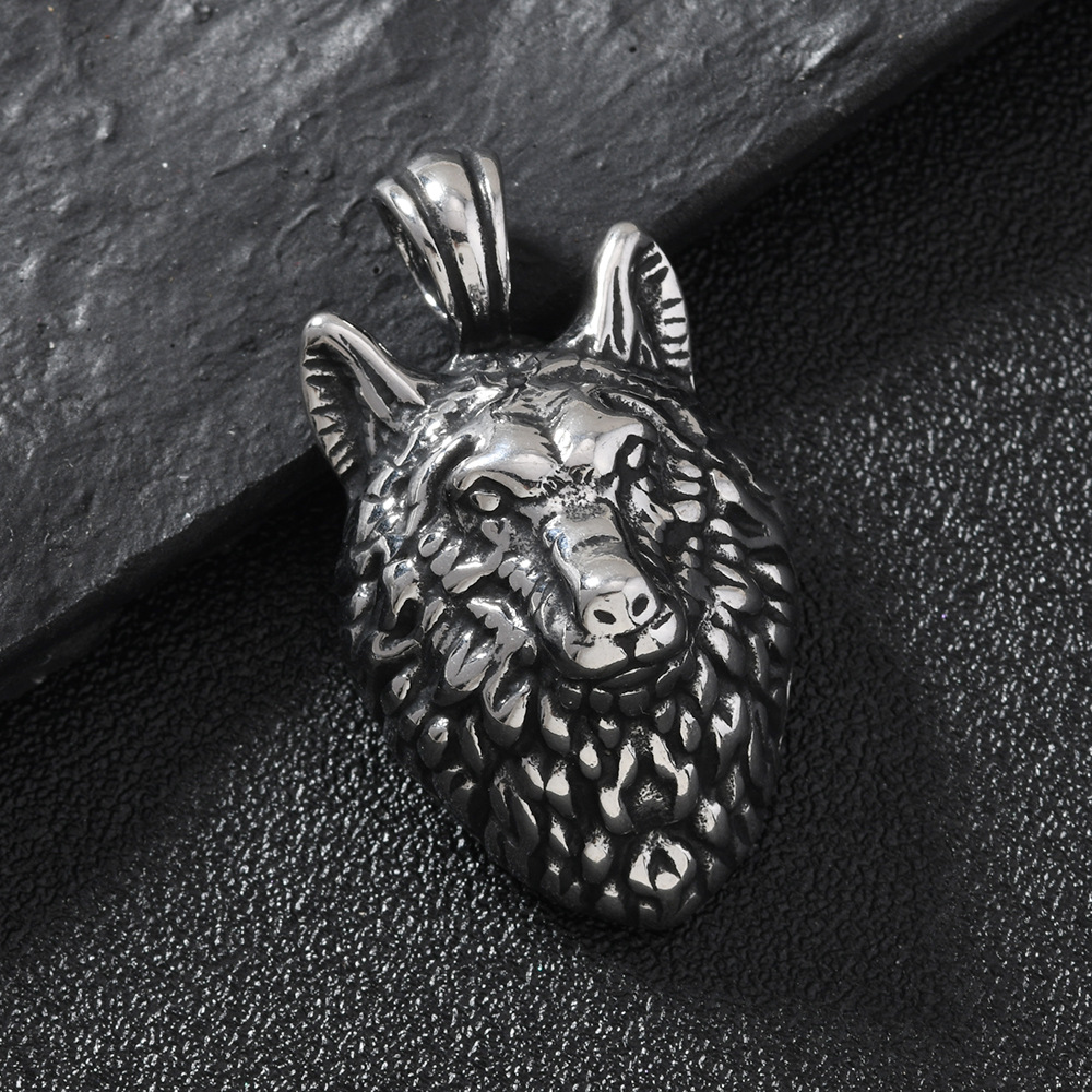 Colgante único Estilo explosivo europeo y americano Joyería de acero inoxidable Personalidad hip-hop Collar de calavera Accesorios Colgante de bricolaje estilo punk