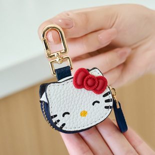 in stock Cute Cartoon KT Cat Pendant High Beauty Value Hello Kitty Bag Pendant Keychain Girl Girlfriend Gift