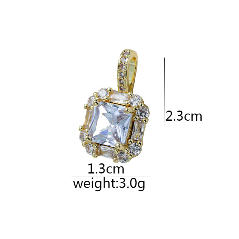 Joyas transfronterizas colgante de rubí esmeralda ligero de lujo accesorios de acero de titanio collar no decolor cadena clavícula