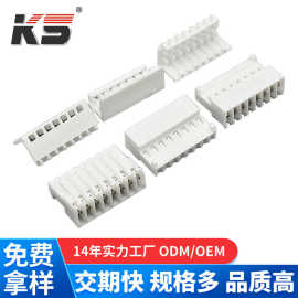 2.54IDC 8P 单排双接触刺破式 FC两件式扁平压线头端子白色连接器