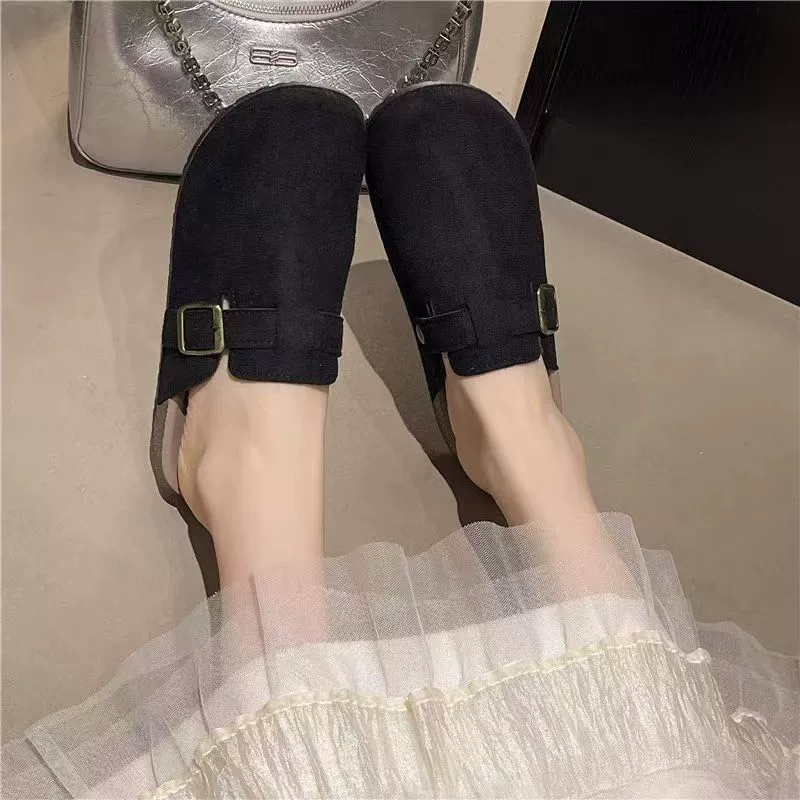 Слипоны женские (Berken Shoes) весна–осень, повседневные полуслиперы, ленивые одиночные туфли