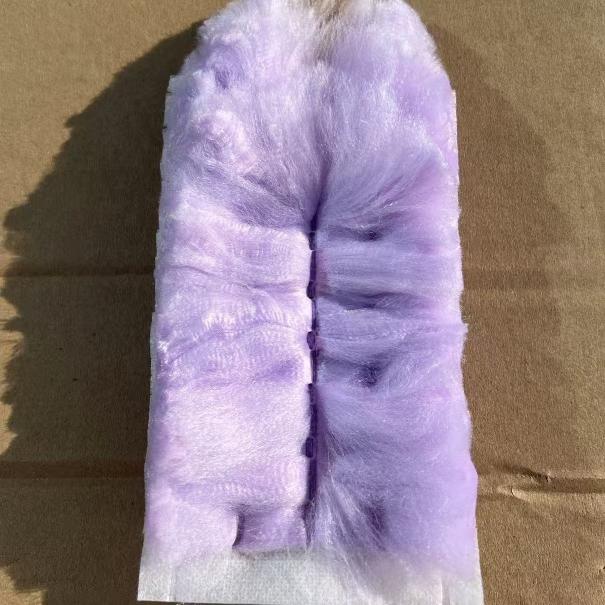 Purple duster and naked outfit