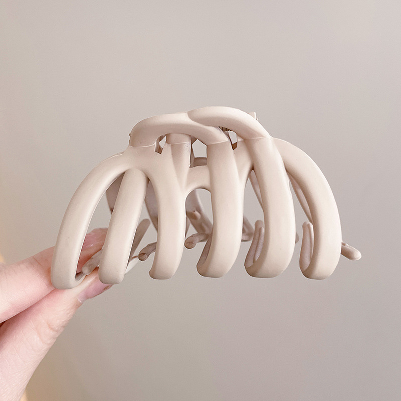 Gran clip de tiburón esmerilado acrílico simple horquilla tocado volumen gran horquilla de alto grado accesorios para el cabello al por mayor