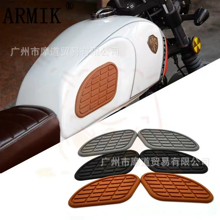 Мотоциклетные ретро-модифицированные наклейки на топливный бак, противоскользящие наклейки на топливный бак, Qingqi Ranger Stick King CG ретро-защитные наклейки на топливный бак