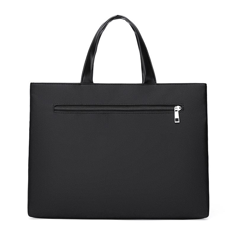 Fashionable A4 file portable Oxford cloth business briefcase, women's and men's official conference bag, printing_voghion.com