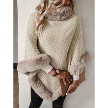 G 16267 rabbit fur bat sleeve cape ����ë�������䶷��