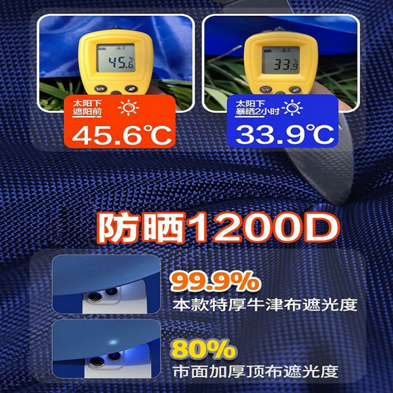 Parasol, protector solar, puesto, tienda de campaña, sol grande, paraguas grande plegable al aire libre, patio de dosel cuadrado comercial