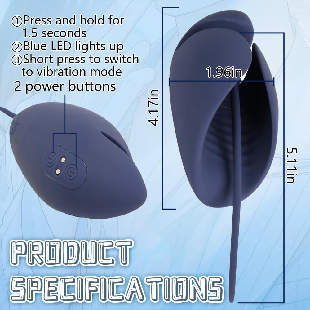Vibrating Urethral Training Device for Men, Silicone Button-Control Desensitization Toy — detail image 4