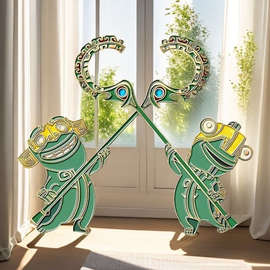 哪吒之魔童闹海周边结界兽金属冰箱贴高颜值装饰收藏流沙工艺品