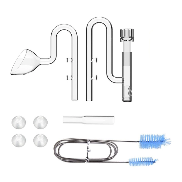 8/10 mini oil removal film water inlet + mini speaker water outlet + blue 50 double-headed cleaning brush