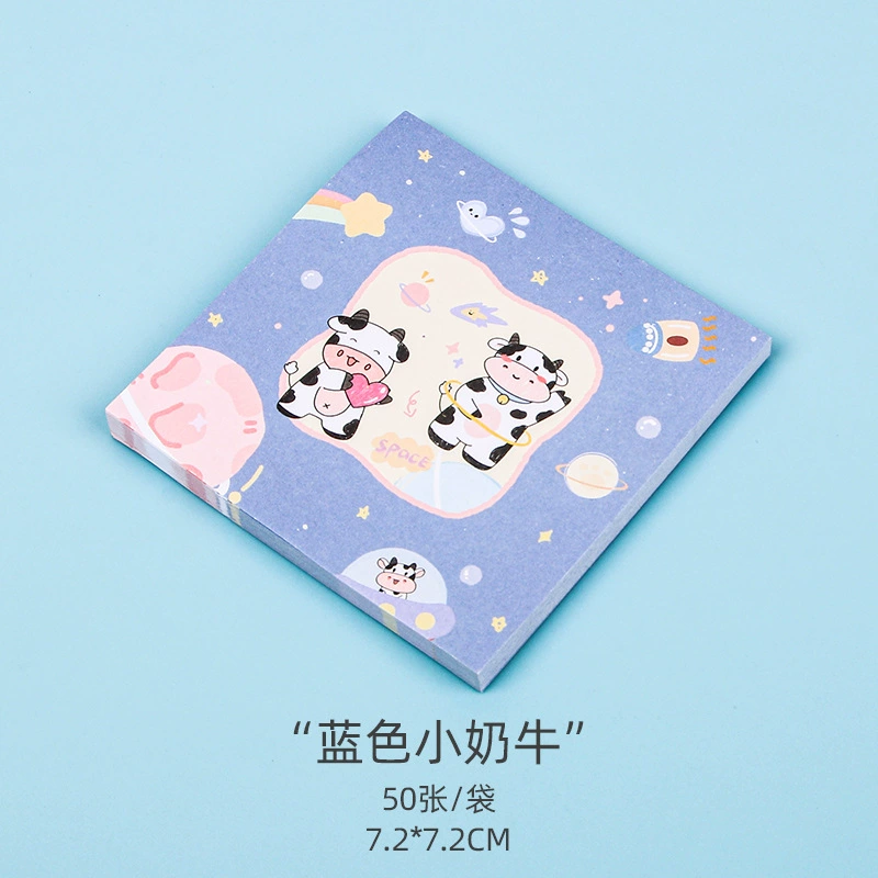 Cartoon stationery, cute note for students, book