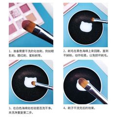 Makeup brush cleaning tool without damaging the hair Eye shadow brush cleaner dry cleaning sponge Makeup brush cleaning tool