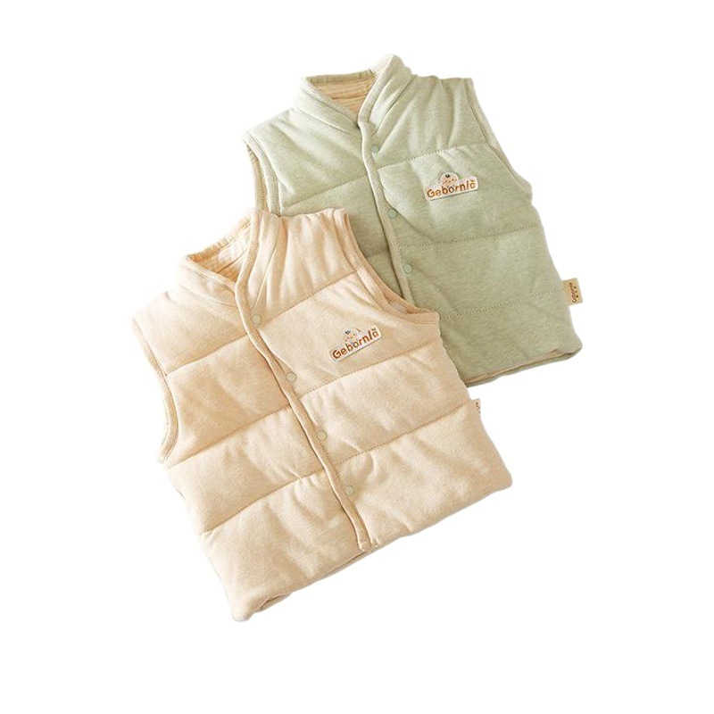 GE Bella Chaleco acolchado de algodón de color infantil Chaleco de algodón de color para niños y niñas Rebeca caliente para bebés Otoño e Invierno