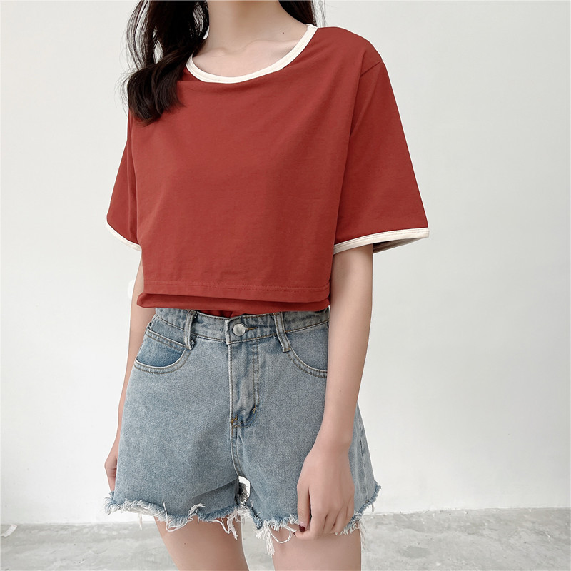 95 % Baumwolle, Umstands-Mutter-Still-T-Shirts, Stillen, Schwangerschaft, Rundhalsausschnitt, kurze Ärmel, Out Wear Still-T-Shirt – Detail 13
