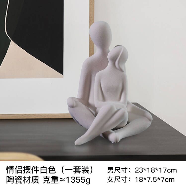 リビングルームの置物は軽くて豪華で高級な雰囲気のお酒棚の装飾品です。