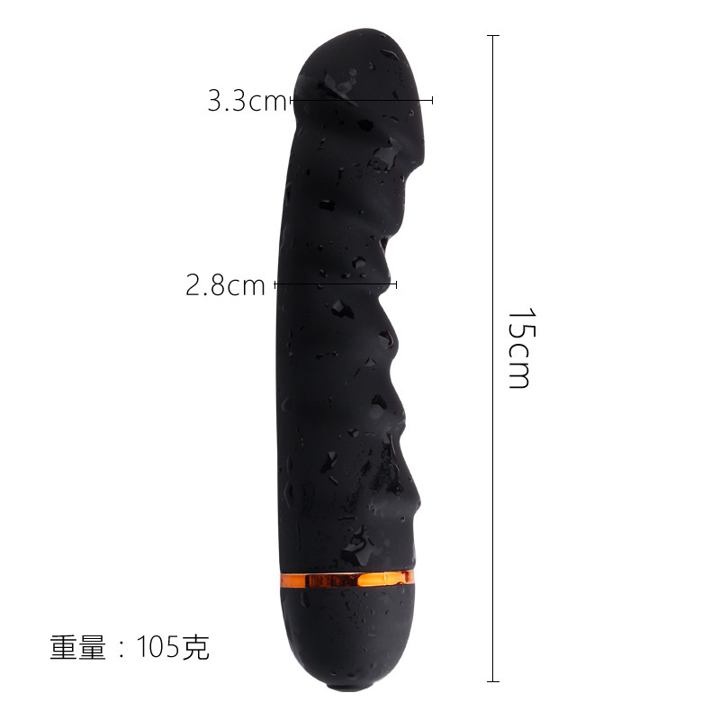 Vibrating Prostate Massager, Silicone Anal Plug with Button Control, Purple — detail image 1