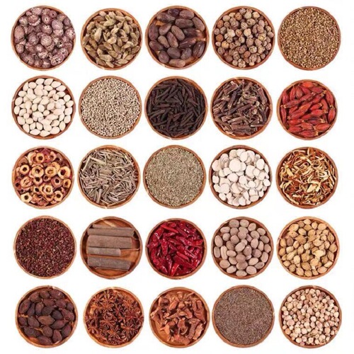 Wholesale seasoning assortment: braised food, fried skewers, hot pot base, street food snacks, and various spices for cooking meat—all available in one stop.