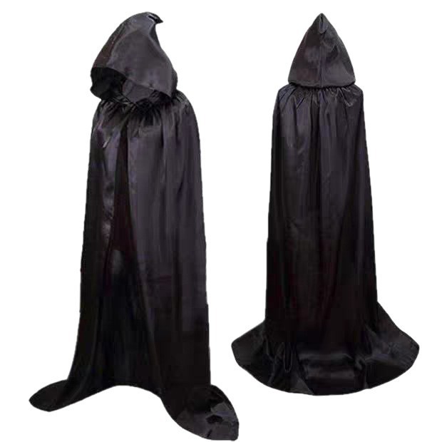 ハロウィーン衣装黒死神マント大マント悪魔悪魔帽子付き黒マント死神マント|undefined