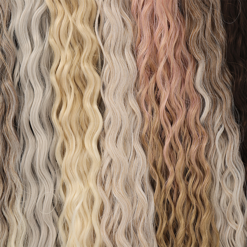 Hair Extensions Dreadlocks Braided Hair Wigs For Women Crochet Hair Deep Curly Braided Hair_voghion.com