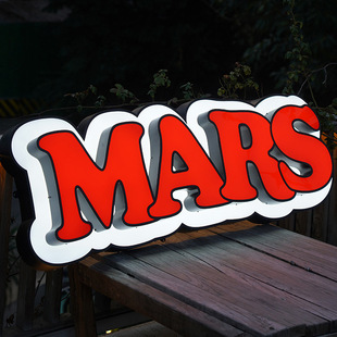 American door signboard neon light luminous character online store light box shape retro Hong Kong style creative billboard design