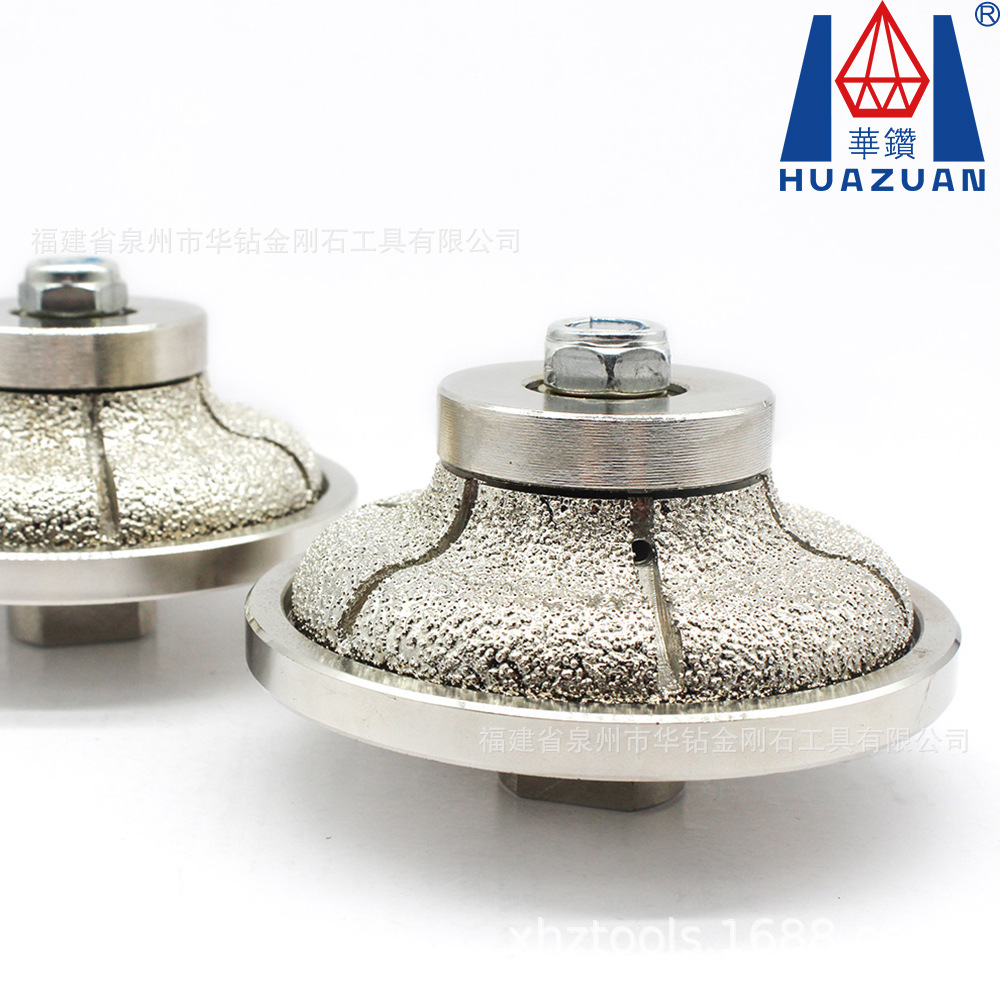 金刚石钎焊磨轮 手提轮 成型差异小陶瓷石材磨边造型异形F型磨轮