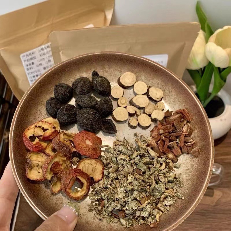 Wumei Herbal Tea 2.0 Dark Plum Sour Plum Drink with Licorice Hawthorn Lotus Leaf Sugar Free 100g 10 Bags key features
