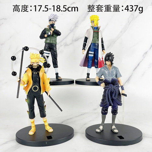 Trendy hand-made blind box anime hand-made small Naruto Namikaze Minato Kakashi Naruto desktop ornaments