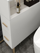 2TCU实木防水马桶窄柜浴室落地置物架收纳边柜卫生间夹缝储物柜可
