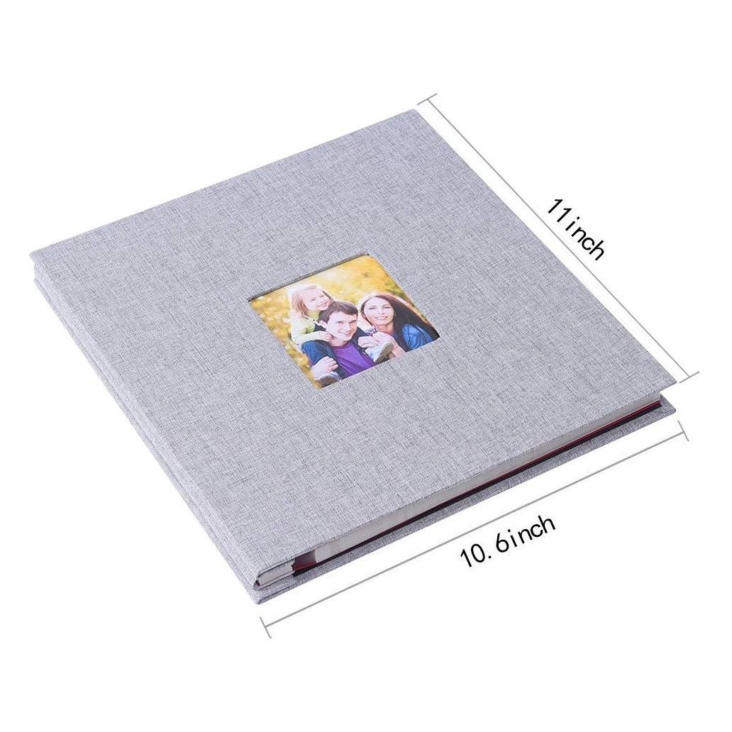 Трансграничная льняная поверхность окна самоклеящаяся пленка фотоальбом семейный альбом DIY наклеенный филателистический фотоальбом ручной работы в наличии