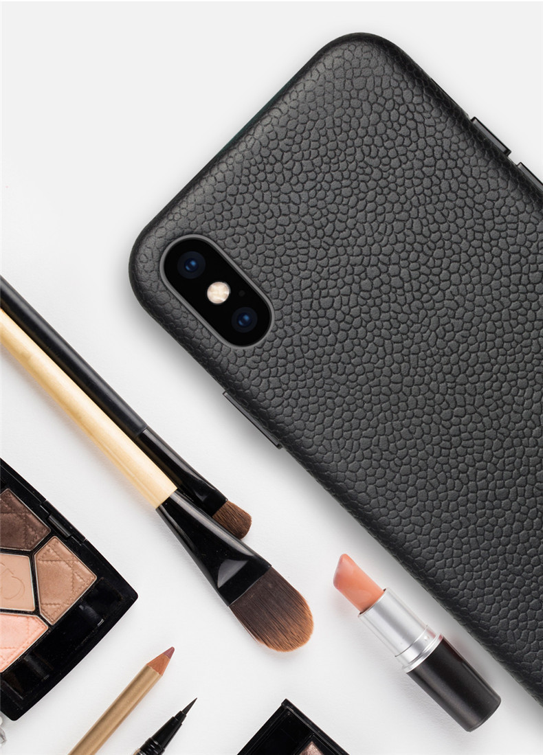 Ốp lưng điện thoại da thật cho iPhone XsMax / Xr, bảo vệ thời trang — IPhoneX màu đỏ da bò cổ điển, IPhoneX màu đỏ hồng da bò cổ điển, Bột ngọc trai da bò cổ điển iPhoneX, IPhoneXS 5,8 inch màu đỏ da bò cổ điển chi tiết 8