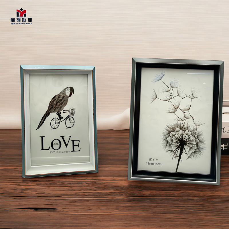Creative Wooden Photo Frames for Cross-Border Sales, Tabletop and Wall-Mounted Frames, Empty Frames for Framing Wedding Photos and Family Portraits
