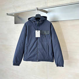 毒家现货高版本原标M家25Fw新款蓝色连帽羽绒服外套男款时尚简约