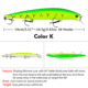 Sinking Minnow Fishing Lures  Shallow Diving Fresh Water Bass Swimbait Tackle Gear