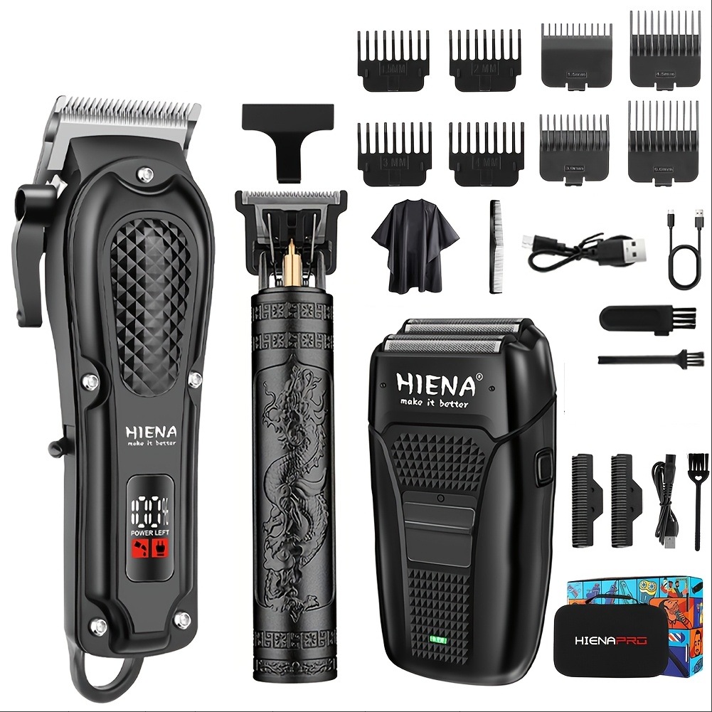 Corte de pelo universal transfronterizo HIENA afeitar eléctrico cabeza de aceite de tallado empujador eléctrico corte de pelo empujador especial para salón de pelo digital