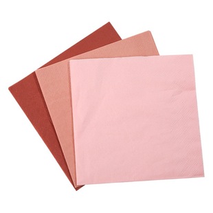 Solid color color napkin tissue wholesale dyed wine red pink Amazon cocktail festival party gilding tissue